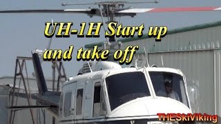 UH 1H Start up and Take Off LUCY HD [upl. by Storer762]