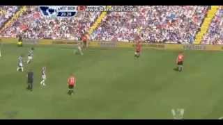 Buttner Amazing Team Goal West Brom 03 Manchester Utd 19052013 [upl. by Tristram619]