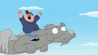 Peter Flies on Falkor The Dragon  Family Guy [upl. by Koenraad371]