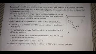 examen 1 partie 1 Mécanique de point matériel S1 Contrôle تطوان  SMPC SMIA ENSA MIPC MI [upl. by Norehs]