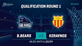 Bakken Bears v Keravnos  Qual Rd 1  Full Game  Basketball Champions League 201920 [upl. by Ataga]