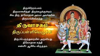 Thirupalliyezhuchi  திருப்பள்ளியெழுச்சி  Thiruvasagam  SivaDhamodharan Iyya  Bakthi TV [upl. by Izzy]