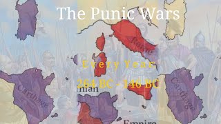 The Punic Wars  Every Year 264 BC  146 [upl. by Zanas768]