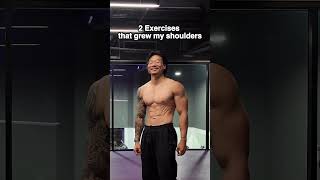 2 exercises that I started doing to grow my shoulders gym shoulderexercises gymtips [upl. by Inuat]