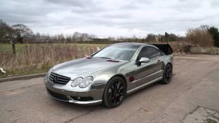 Black Chrome Mercedes SL55 Amg  Wrapped By RSVGraphics Dudley West Midlands [upl. by Adnauqahs]