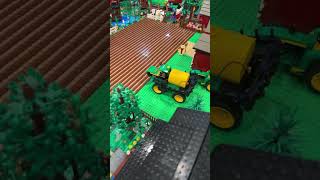 LEGO farm update fields panted and ready for the custom sprayer lego farming legofan shorts [upl. by Ellak]