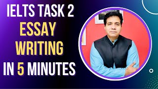 IELTS TASK 2 ESSAY WRITING IN 5 MINUTES ONLY BY ASAD YAQUB [upl. by Nellda]