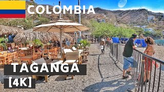 WALKING AROUND TAGANGA  SANTA MARTA  COLOMBIA 4K [upl. by Lira]