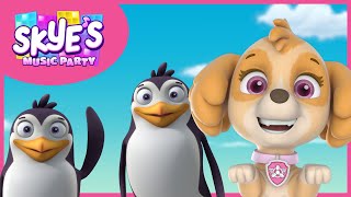 Waddle Waddle The Penguin Dance  Skyes Music Party  PAW Patrol Music Cartoons for Kids [upl. by Helbon268]