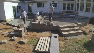 Two Tiered Back Patio w Landscape Lighting [upl. by Syverson410]