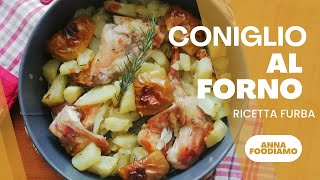 CONIGLIO AL FORNO CON MELE E PATATE [upl. by Heti]