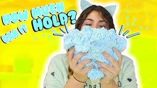 HOW MUCH CAN SLIME HOLD PART 2  Floam Fishbowl glitter  Slimeatory 161 [upl. by Tiat]