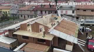 Costruzione Villa Prefabbricata in Legno con sistema costruttivo XFrame Ecolive srl [upl. by Astred]