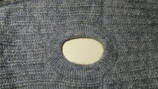 How to make round neck knitting tutorial for gents sweater [upl. by Siramaj]