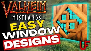 Valheim  How to Build BEAUTIFUL Windows  Tips and Tricks  Advanced Building Guide [upl. by Leirej]