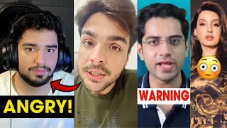 Samay Raina VERY ANGRY on This  Copyright Strike😡…Ashish Chanchlani Reacts Shivam Malik Warning [upl. by Tamas474]