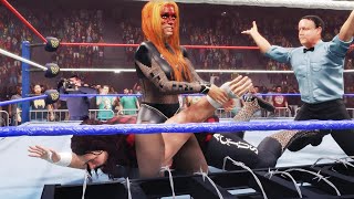 WWE 2k23 MODS Becky Lynch vs Cactus Jack intergender wrestling [upl. by Mace761]