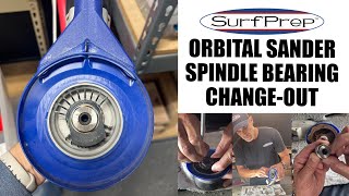 Orbital Sander  Spindle Bearing Replacement [upl. by Annait]