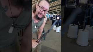 Forging live at Texas Custom Knife Show [upl. by Adimra780]