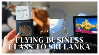 Flying To Sri Lanka With Qatar Airways Business Class  Press Trip [upl. by Alvera]