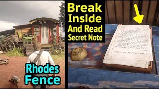 Enter Trelawnys Cabin Near Rhodes Fence in Red Dead Redemption 2 RDR2 Read Secret Letter [upl. by Caleb]