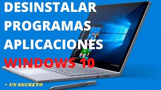 COMO DESINSTALAR PROGRAMAS EN WINDOWS 10 2020  ELIMINAR BORRAR Vista8 PC APLICACIONES COMPLETO [upl. by Nauqel]