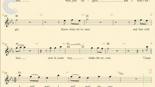 Clarinet  I Will Wait  Mumford amp Sons  Sheet Music Chords amp Vocals [upl. by Bakerman908]