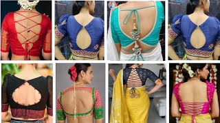 Top 20Stylish back neck blouse design🔥🔥Trending back neck blouse design 2023 Blouse design [upl. by Derian]