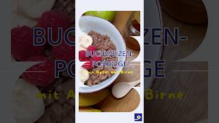 Gesundes Frühstück BuchweizenPorridge mit Apfel und Birne 🍎🍐 [upl. by Edaw]