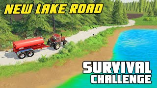 CONSTRUCTING A NEW LAKE TRAIL  Survival Challenge  Episode 45 [upl. by Lyrahs]