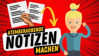 Richtig Notizen machen 5 Fehler die du unbedingt vermeiden musst 🗒️✍️ [upl. by Odnomar]