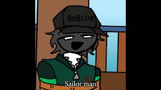 SAILOR MAN MEME  art oc roblox what7384 flipaclip capcut animation [upl. by Agiaf]