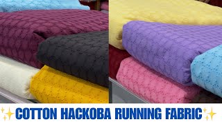 ✨Cotton hackoba running fabric✨ [upl. by Atsocal]