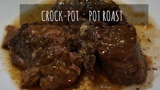 Slow Cooker Crock Pot POT ROAST  Margot Brown [upl. by Anelrats]