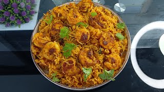 Prawns tomato rice recipe prawns rice very yummy easy prawns rice [upl. by Delia]