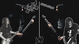 Euronymous VS Varg Vikernes Black Metal Guitar Riffs Battle [upl. by Yenaj294]