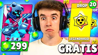 COMPRO a DRACO CABALLERO Y ABRO 20 DROPS con LEGENDARIO GRATIS en BRAWL STARS [upl. by Jet]