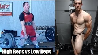 HIGH REPS VS LOW REPS How Important Is Strength For Building Muscle [upl. by Silvers]