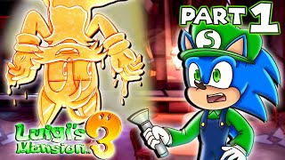 👻 SPOOKY HOTEL RETURNS  Sonic and Tails Play Luigis Mansion 3 PART 1 [upl. by Ahsirahc]