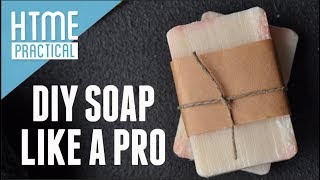 DIY Soap Like a Pro Get 32 Bars From One Batch  HTME Practical [upl. by Clarance]