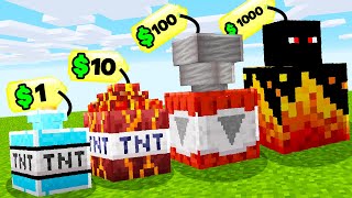 A CADA XP A TNT EVOLUI NO MINECRAFT [upl. by Lotta]