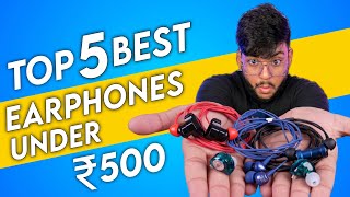 Best Earphones under 500 rs 2024  Best wired earphones under 500 in 2024 [upl. by Alexi146]