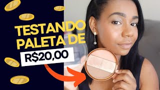 Febella makeup testando Paleta de R2000 [upl. by Romanas]