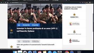 Come presentare domanda di partecipazione concorso VFP1 Esercito  Parte 1 [upl. by Frederich936]