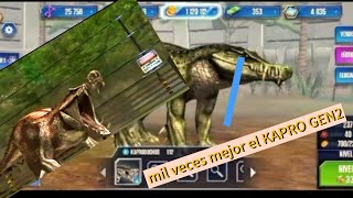 KAPROSUCHUS GEN 2 EN NUESTRO PARQUEJURASSIC WORLD THE GAME [upl. by Eeima387]