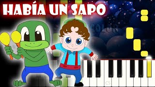 Había un Sapo  Piano Cover  Tutorial  Karaoke [upl. by Ellessig]