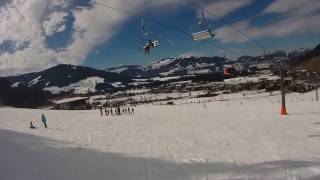 Skiwelt  Westendorf Piste 128 Ziepel Abfahrt bis Talstation Alpenrosenbahn [upl. by Acitel]