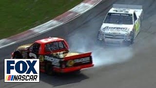 Chase Elliott Wrecks Ty Dillon to Win NASCAR Trucks Race at Canadian Tire Motorsports Park [upl. by Finley356]