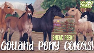 Gotland Pony Coat Colors 😱  Sneak Peek  Star Stable Online [upl. by Ahsirat]