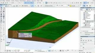ArchiCad 16 Mini Tut  Weg im Gelände4 [upl. by Groeg]